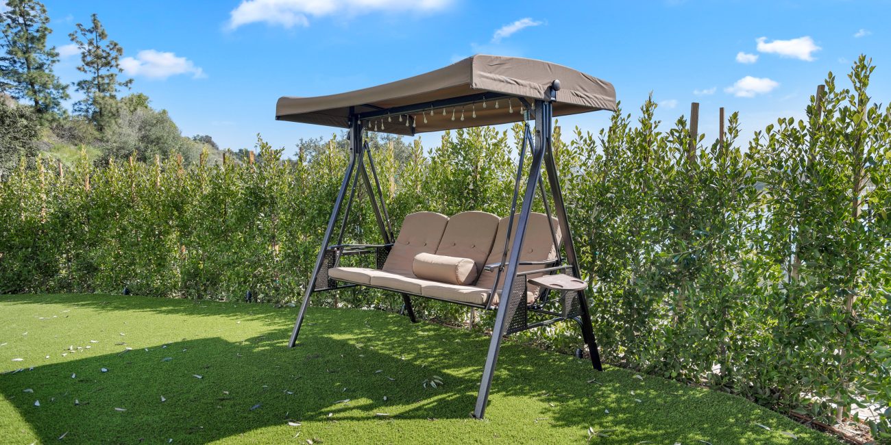 a relaxing swing at Uplift Recovery Center