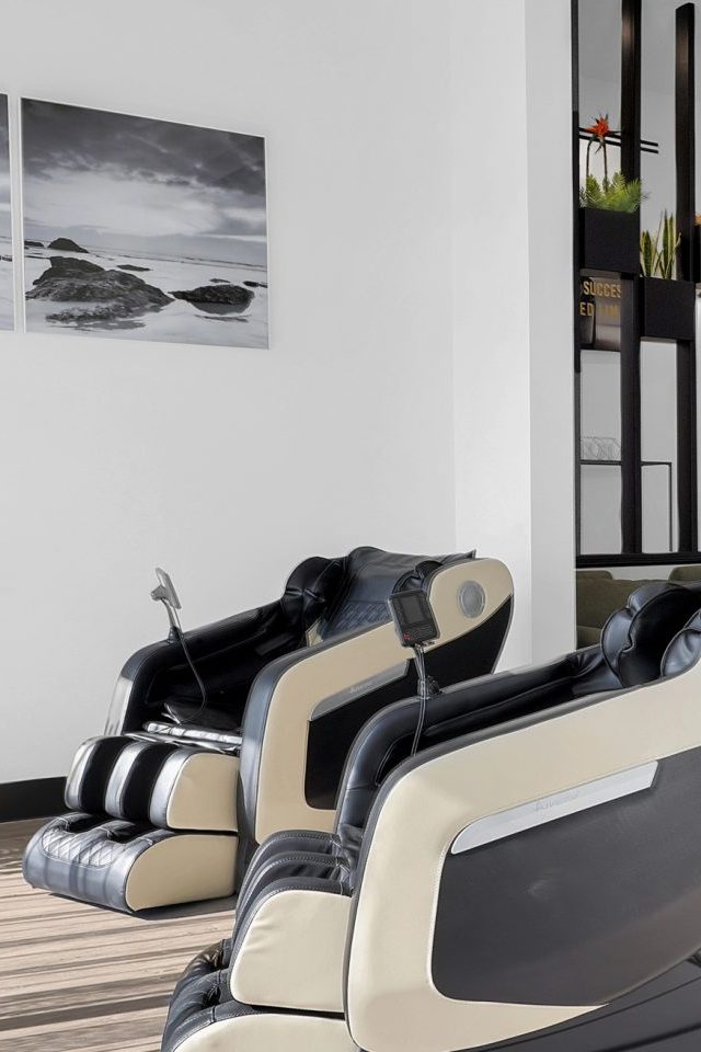 relax in style with the message chairs at Uplift Recovery's inpatient detox