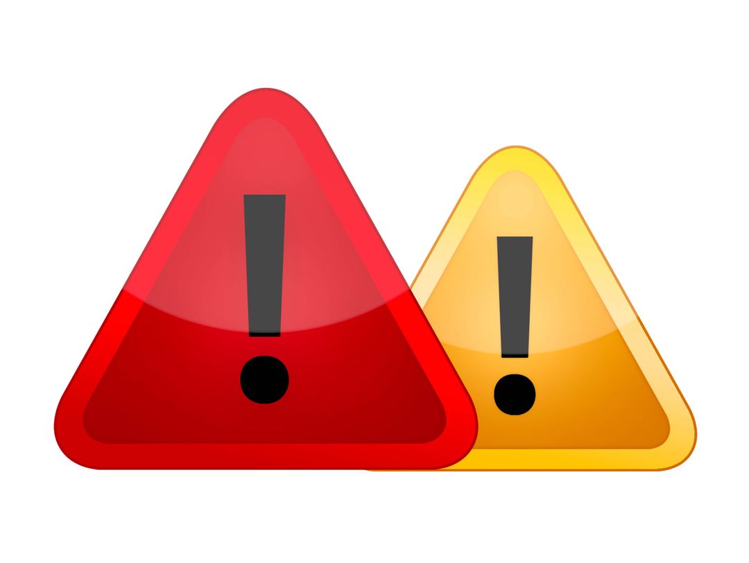 yellow and red caution signs. Beware of fentanyl addiction