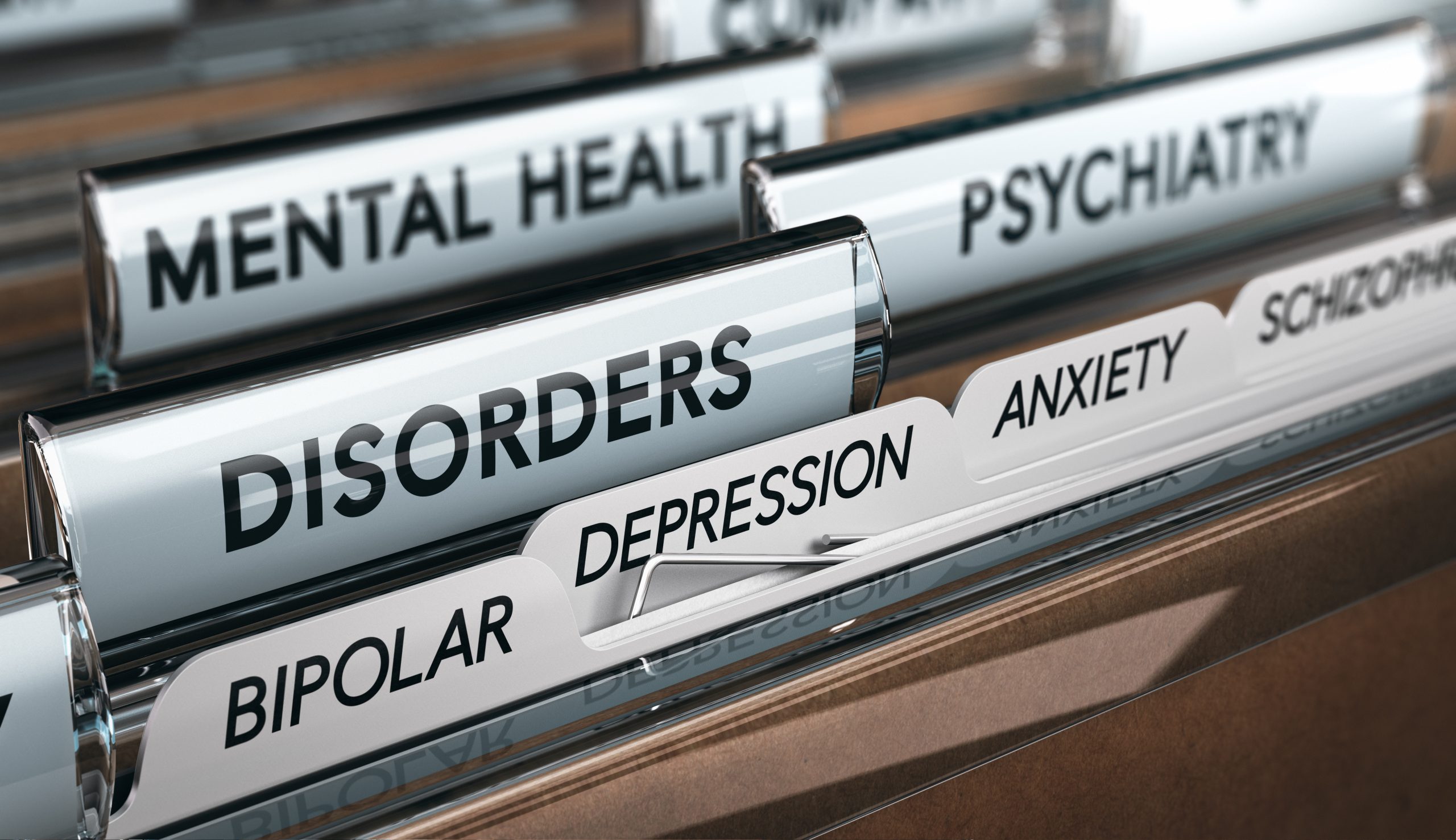 a file with mental health disorders highlighting the importance of World Mental Health Day